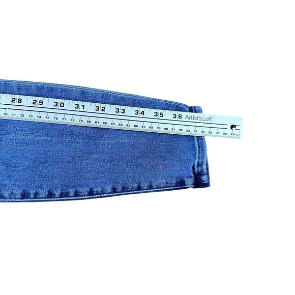 Mother The Looker Ankle Jeans Women’s 27 Blue We The Animals Wash Cotton Pockets - Picture 10 of 11